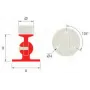 Soporte fijación suelo regulable para tubo redondo