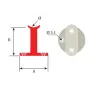 Soporte suelo para fijación tubo 43 y 50.8mm