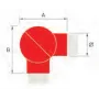 Unión ajustable para 2 tubos de 43 ó 50,8 mm