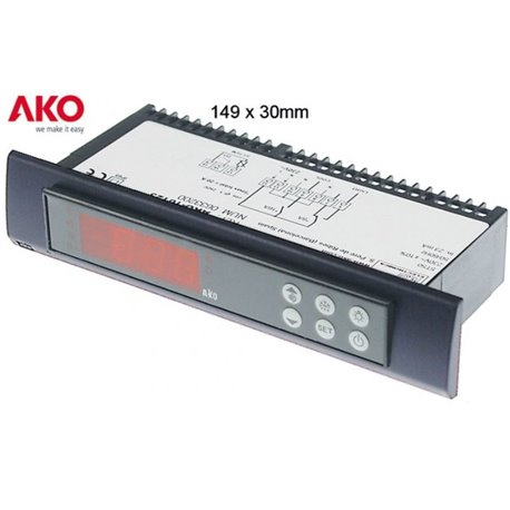 Termostato panelable AKO-10123 digital 230V 1 relé