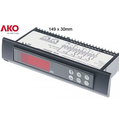 Termostato panelable AKO-10323 3 relés