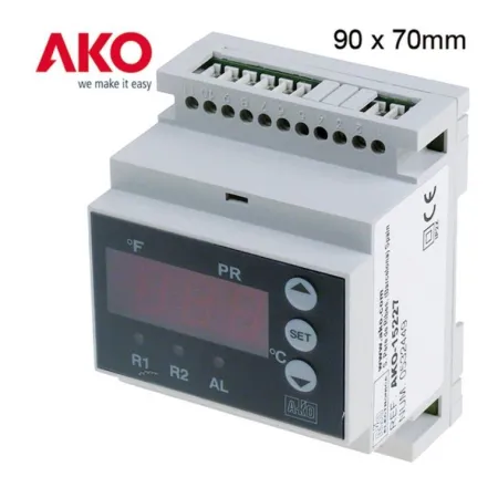Controlador temperatura y humedad AKO-15227  24V 2 relé