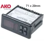 Controlador AKO-D14212 panelable digital 12v 2 relés