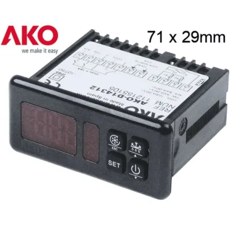 Controlador AKO-D14312 digital 12v 3 relés