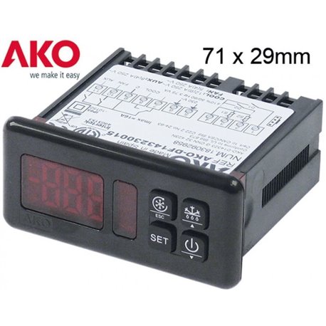 Controlador AKO-D14323 digital 230V 3 relés