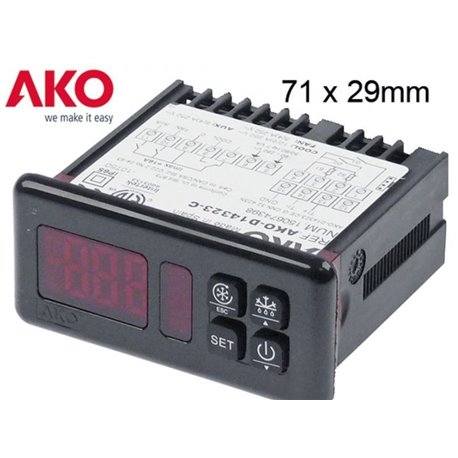 Controlador AKO-D14323-C digital 230V 3 relés+ comunicación