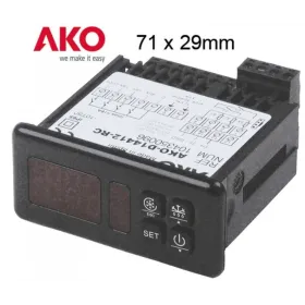 Controlador AKO-D14412  panelable digital 12v 4 relés