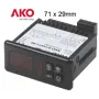 Controlador AKO-D14412  panelable digital 12v 4 relés