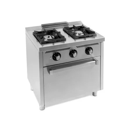 Cocina a gas 2 fuegos con horno serie 600