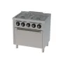 Cocina a gas 4 fuegos y horno gas 600 basic