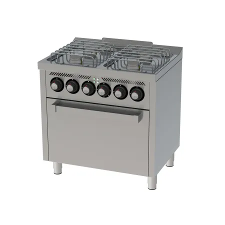 Cocina a gas 4 fuegos y horno eléctrico 600 basic