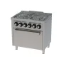 Cocina a gas 4 fuegos y horno eléctrico 600 basic