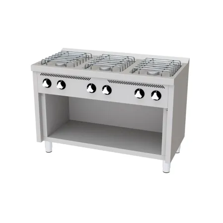 Cocina a gas 6 fuegos y base serie 600 basic