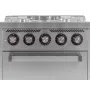 Cocina a gas 6 fuegos y horno gas 600 basic