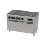 Cocina a gas 6 fuegos y horno eléctrico 600 basic