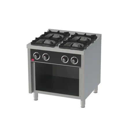 Cocina a gas 4 fuegos con base serie 750
