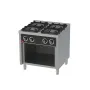 Cocina a gas 4 fuegos con base serie 750