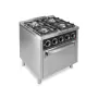 Cocina a gas 4 fuegos con horno serie 750