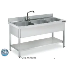 Fregadero industrial 1800x700