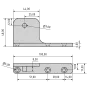 Soporte SP105 de pivot para bisagras Infrico 