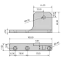 Soporte SP105-1 de pivot para bisagras Infrico 