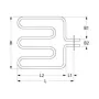 Resistencia horno MBM 1800W