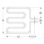 Resistencia horno Smeg 1190W