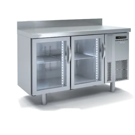 Mesa refrigerada o congelación Snack cristal