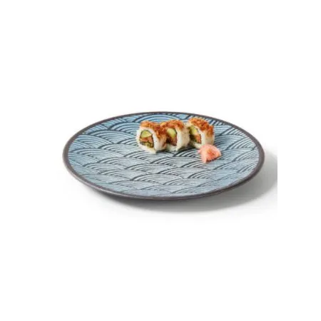 Plato plano melamina ocean