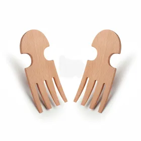 Servidor de ensalada de madera