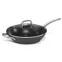 Wok con tapa de cristal acero Steel-Pro