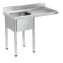 Fregadero de 1200x550 mm con espacio lavavajillas