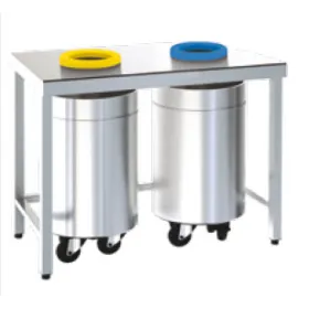 Mesa de reciclado abierta fondo 600