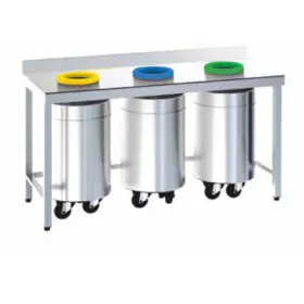 Mesa de reciclado abierta fondo 600