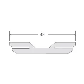 Perfil de PVC 121 para uniones 