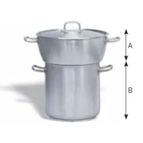 Conjunto cuscusera bombeado con tapa
