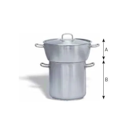 Conjunto cuscusera bombeado con tapa