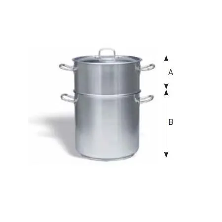 conjunto cuscusera forma recta con tapa