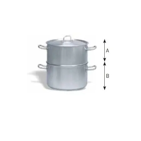 Conjunto vaporera con tapa