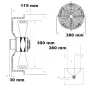 Ventilador aspirante Ø 300 con reja y soporte