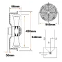 Ventilador impelente Ø 450 con reja y soporte