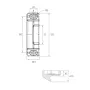 Tope maneta interior maneta 6626