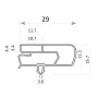 Burlete UR-820  (2.5 mts)