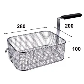 Cesta freidora  280 x 200 x 100 mm