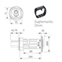 Cerradura para corredera manual C-25