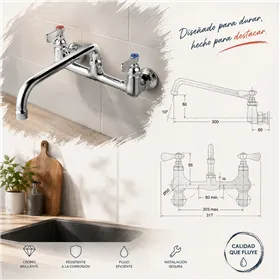 Grifo a pared TSP12
