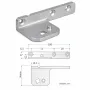Soporte SP100-1 de pivot para bisagras Infrico