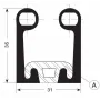 Burlete dolble con tensor frontal