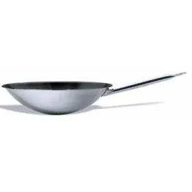 Wok antiadherente fondo redondo multi-metal