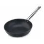 Wok antiadherente con mango acero-inox